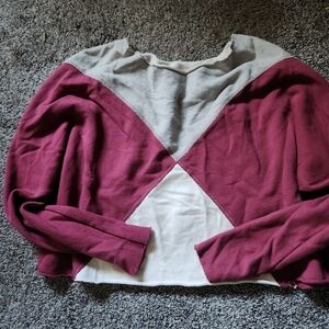 Free people cropped sweatshirt